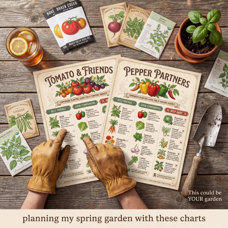 Companion Planting Guide | Vegetable Garden Charts (Digital Download) image 9