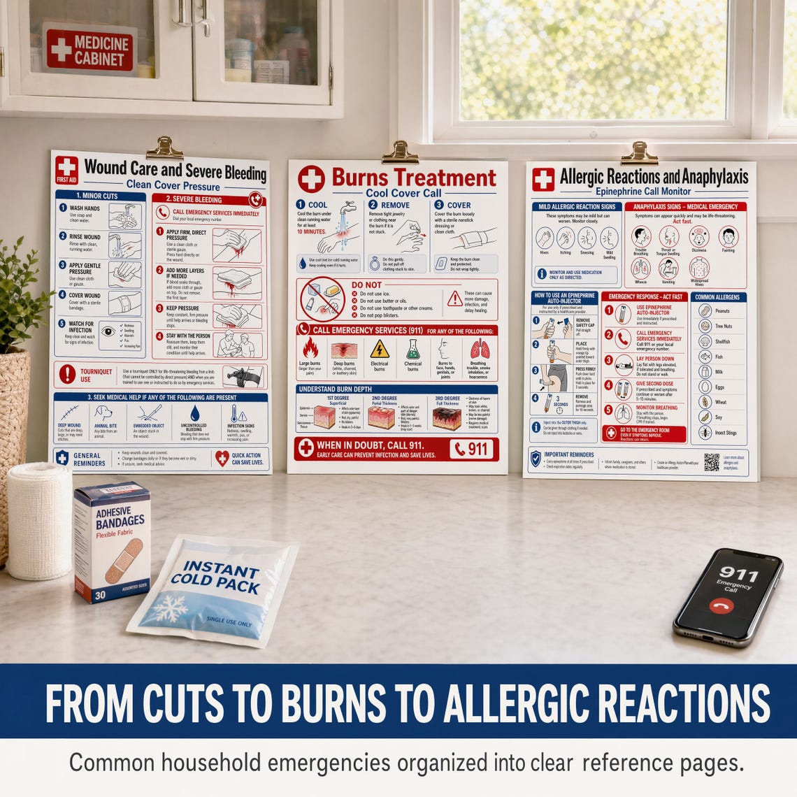 First Aid Guide | Emergency Reference Charts (digital Download) - Etsy