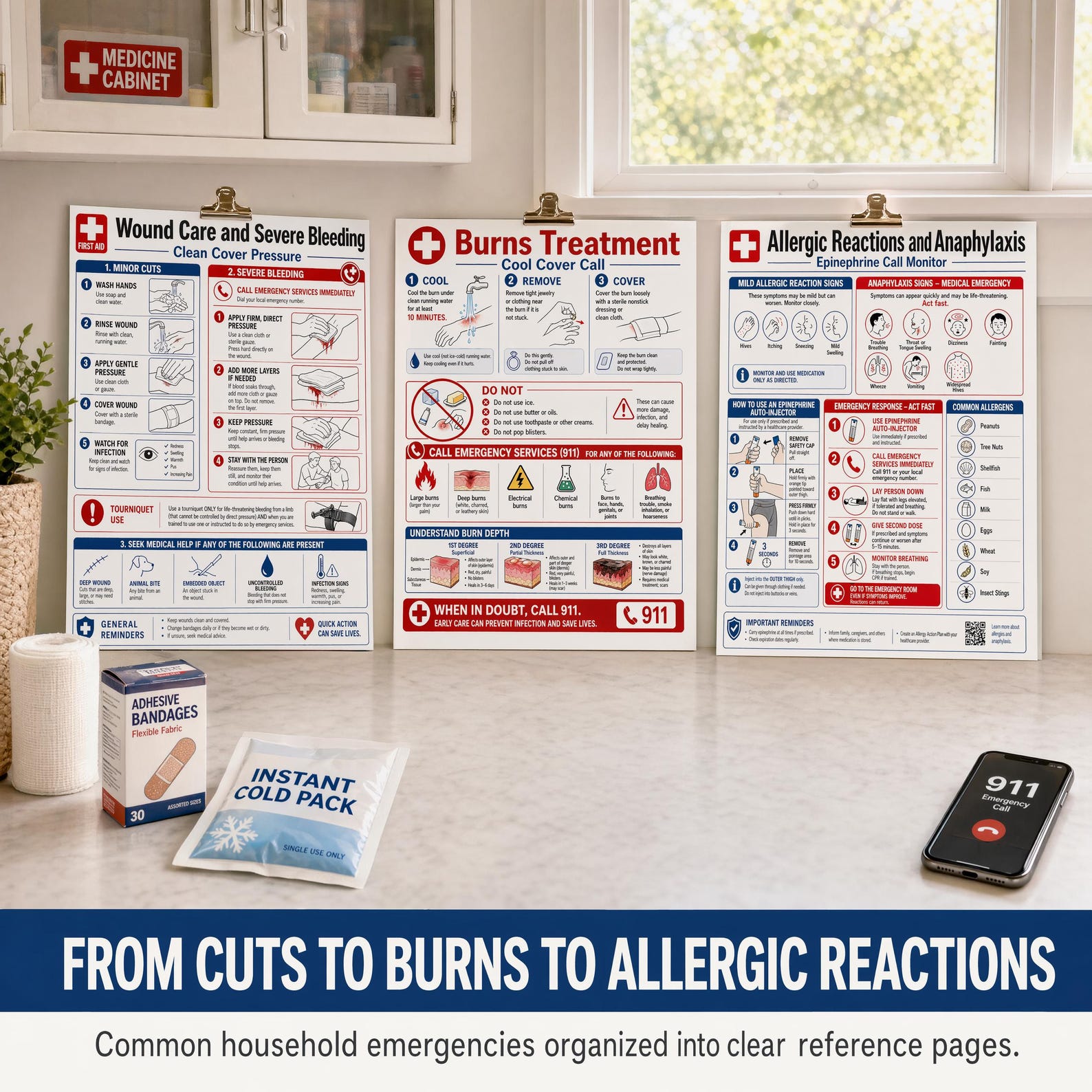 First Aid Guide | Emergency Reference Charts (digital Download) - Etsy
