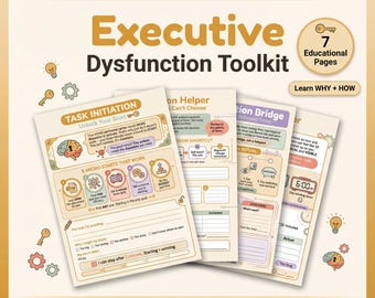 Zestaw narzędzi do zarządzania funkcjami wykonawczymi w ADHD | Planer zadań (wersja cyfrowa do pobrania)