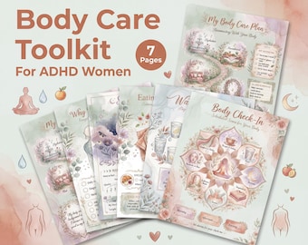 ADHD Body Care Toolkit for Women | Interoception Guide (PDF Printable)