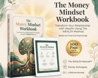 Money Mindset Workbook | WEALTH Method, Abundance Guide (Printable PDF)