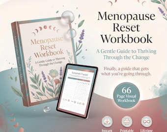 Menopause Reset Workbook | Perimenopause Guide | Hot Flash Tracker | Symptom Journal | Digital PDF Download