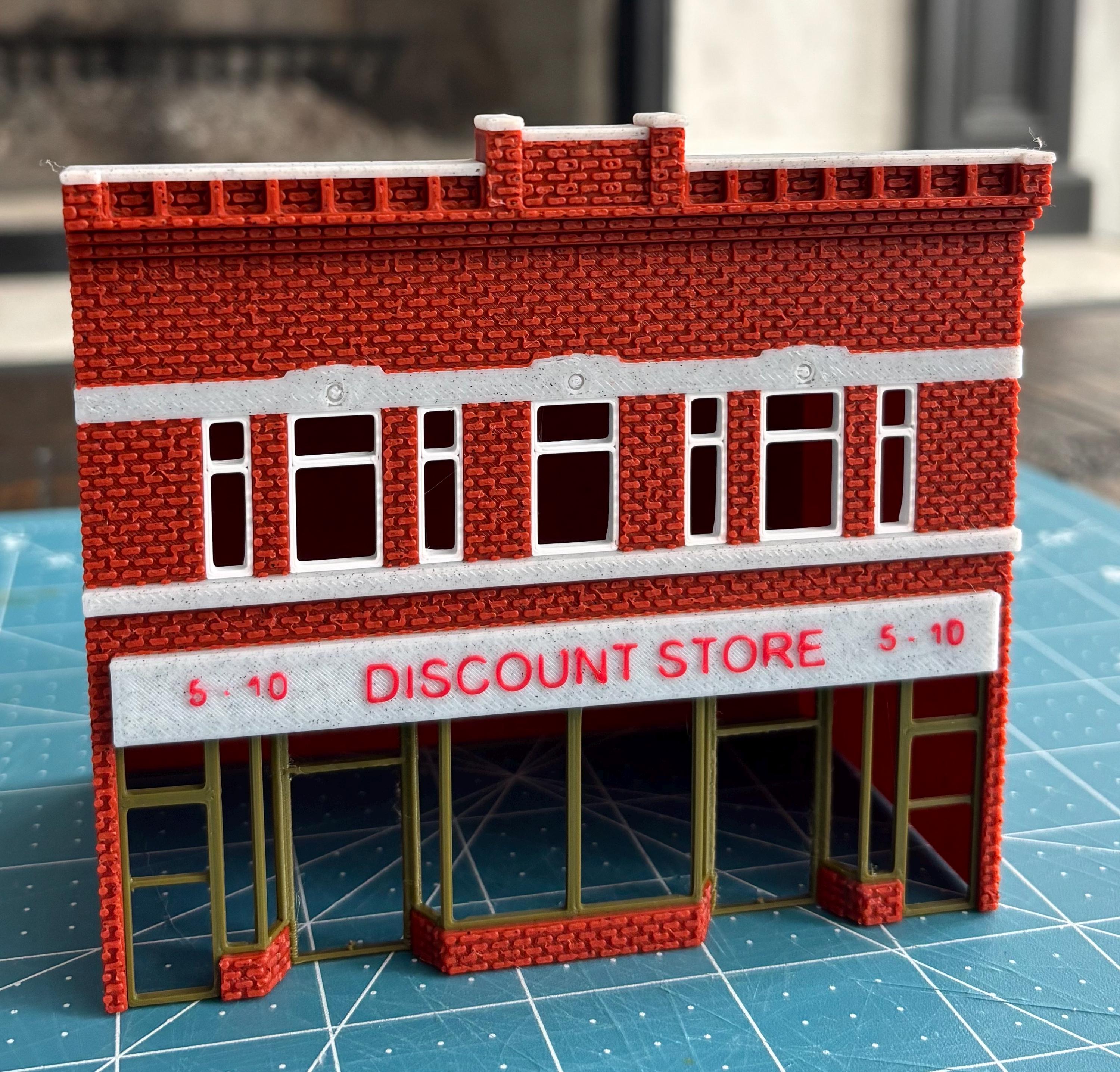 Five and Dime Model Building Kit: Vintage Brick Storefront for Train ...
