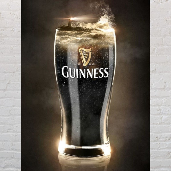 Cold Pint Of Guinness - Metal Sign Plaque