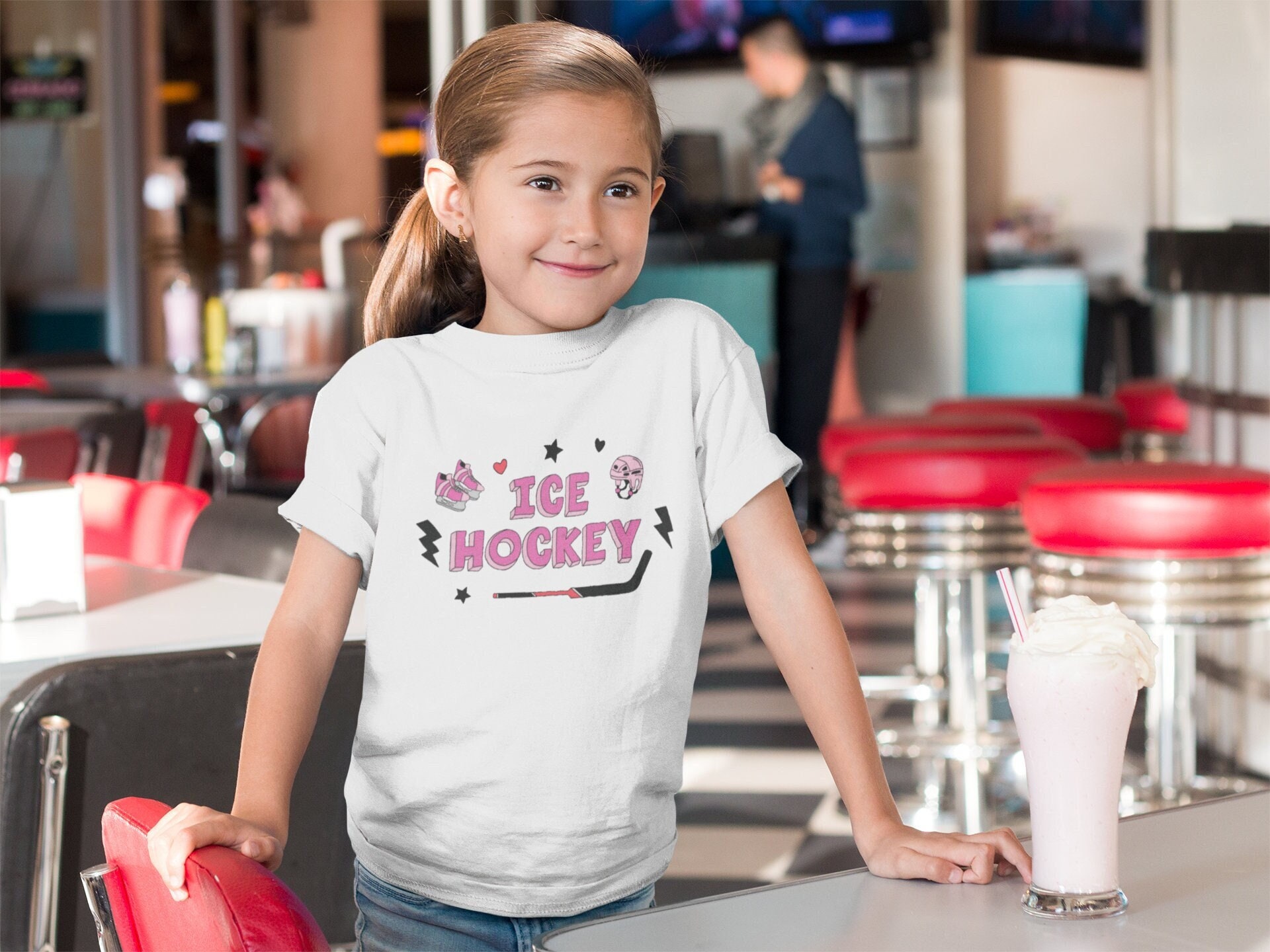 Cute Girls Field Hockey Gift Design LOVE Field Hockey Kids T-Shirt for  Sale by LGamble12345