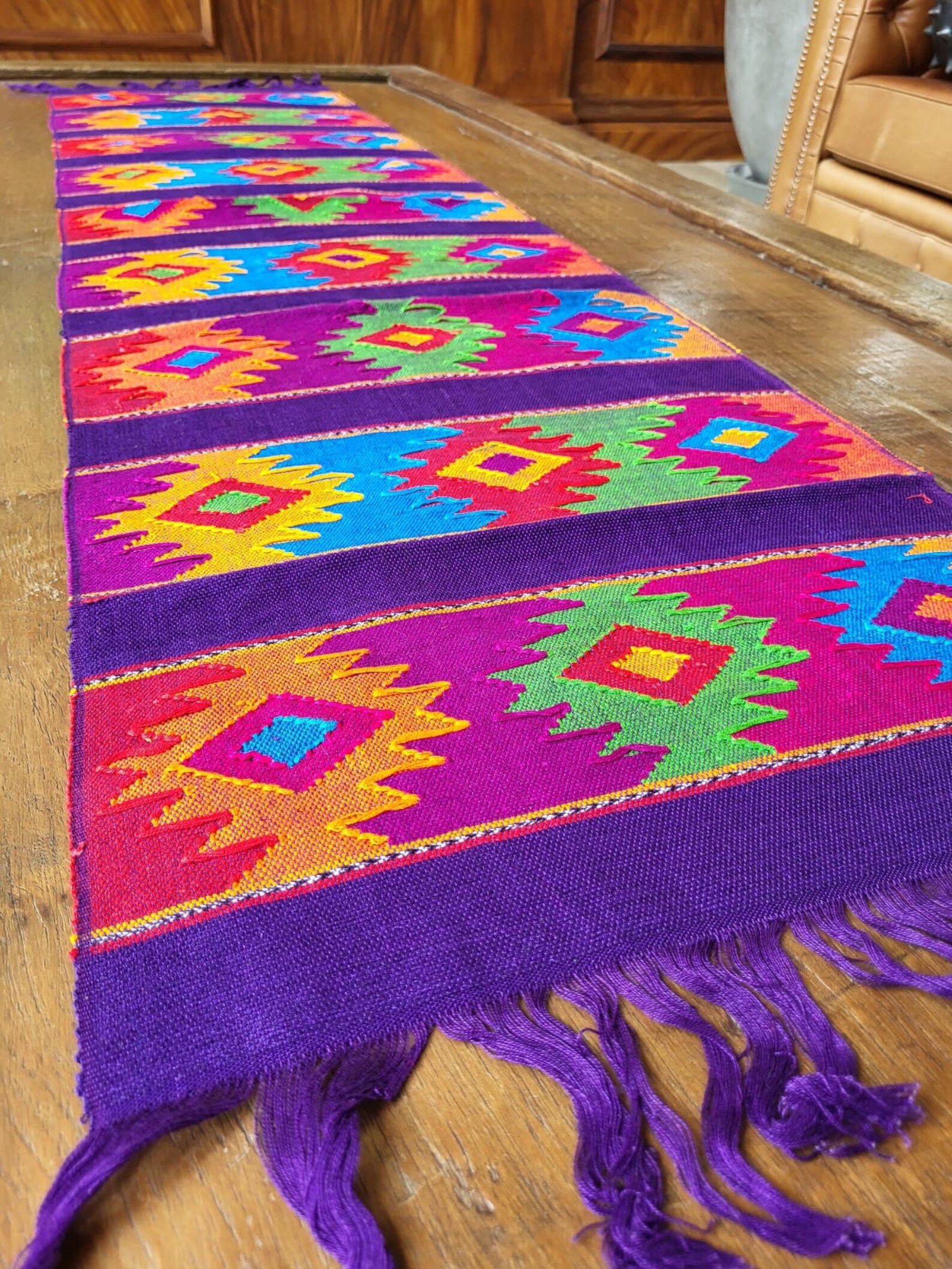 Amazing Handmade Guatemalan Table Runner Dining, Kitchen, Home Decor, Handmade, Stunning Table