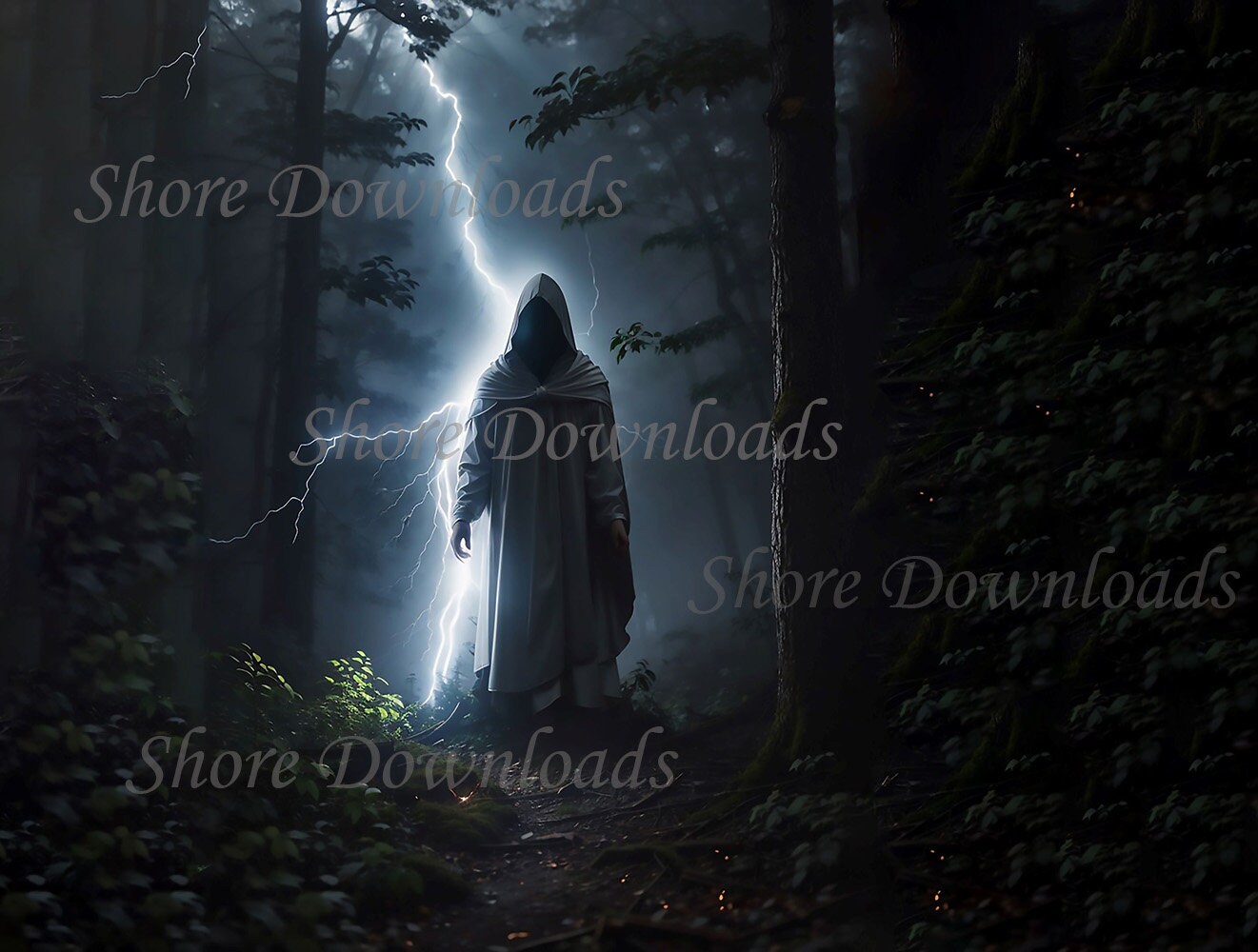 Ghost In The Darkness Of The Forest Like Being Spooked us Etsy Ghost in the darkness of the forest like being spooked us etsy