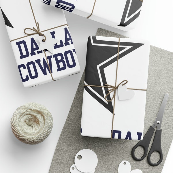 Dallas Cowboys Wrapping Paper Etsy