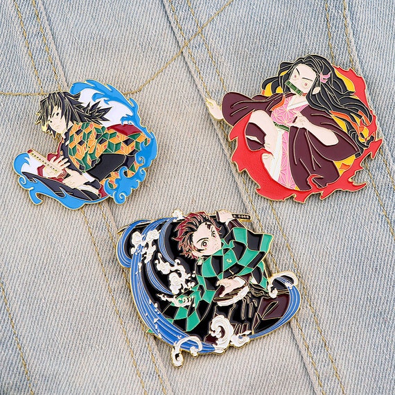 Japanese Manga Demon Accessories Anime Enamel Pins 