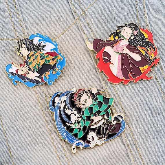 Japanese Manga Demon Accessories Anime Enamel Pins 