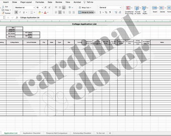 College-applicatietracker, universiteitsapplicatieplanner, studiebeurstracker, middelbare schoolplanner