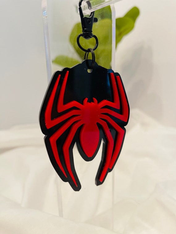 spideR  INSPIRED   Acrylic Keychain Tag