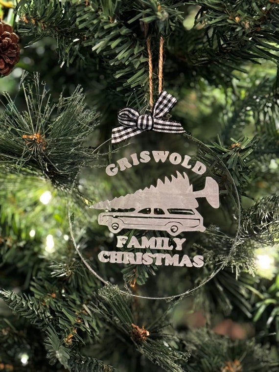 Christmas Family Vacation Ornament.  Great gift or decoration. Ships within 24 hrs. Can be customized with your name.
