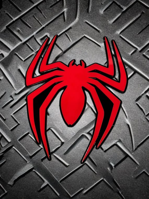 3D Spider-Man Acrylic Wall Decor, Kids Room Art