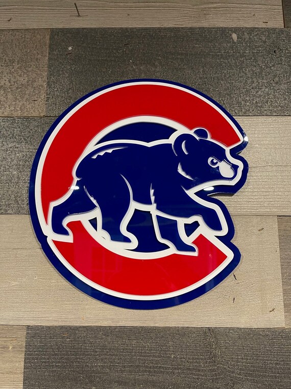 Chicago baseball INSPIRED  3d looking layered sign.  Great for the Garage or mancave.  Can be used in or outdoors.