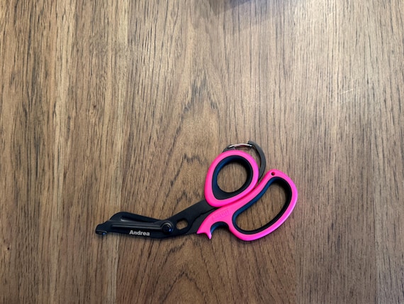 Personalized Medical Trauma Shears with Carabiner design for left and right hand: Heavy Duty EMT Bandage Scissors