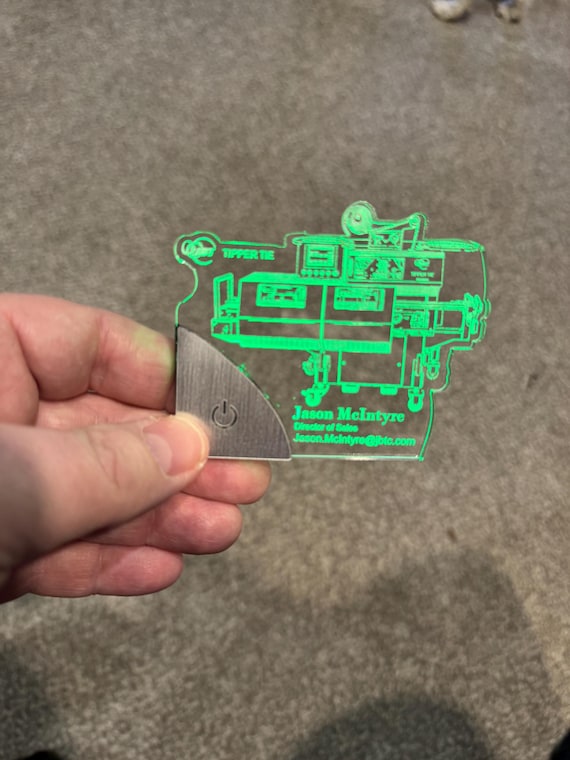 Custom LED Business Cards: Color Changing, Upload Your Design