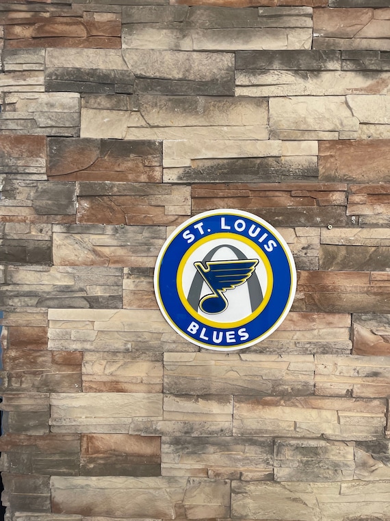 St Louis Blues Hockey Sign: 3D Style Wall Decor