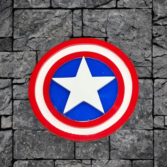3D Layered Captain Shield: Super Hero Wall Decoration
