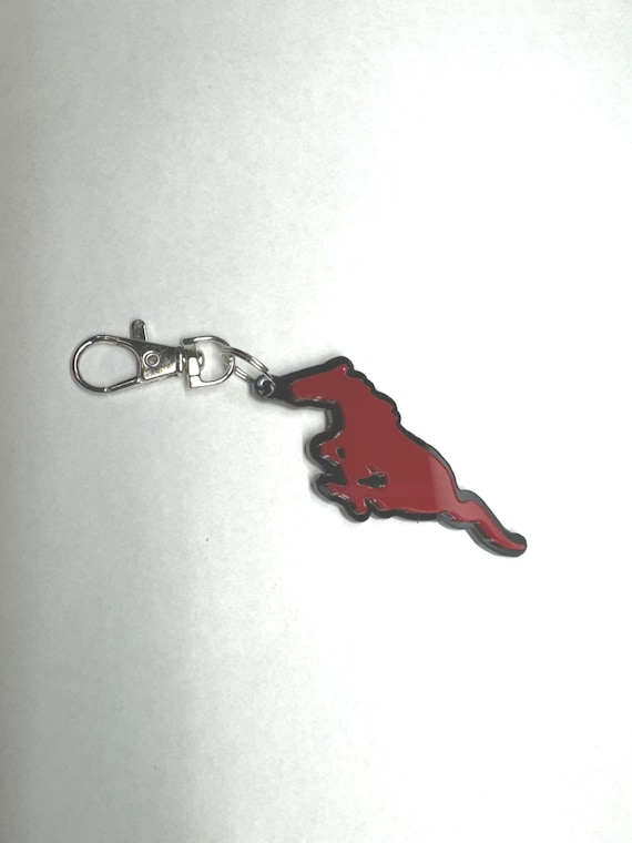 Mustang Horse  Acrylic Name Keychain Tag