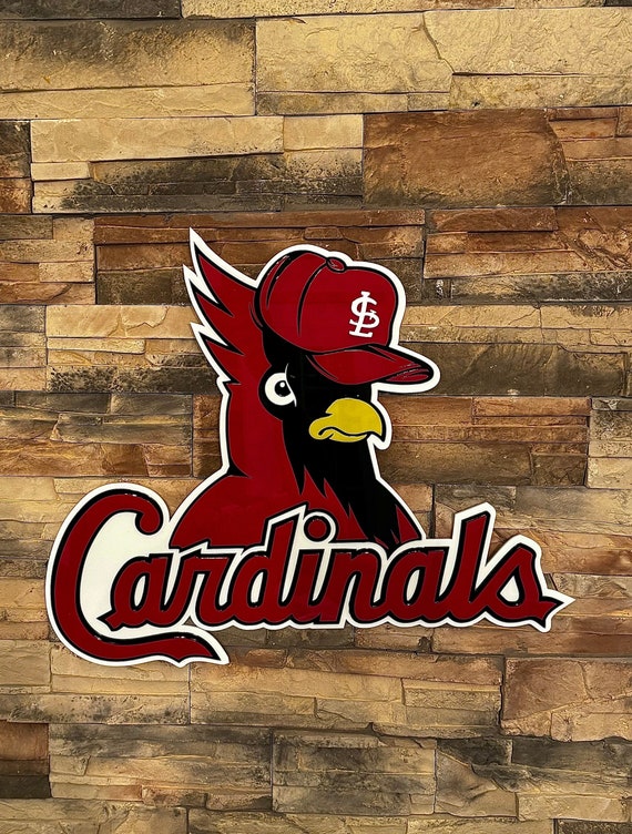 St. louis baseball Bird  3d looking layered sign.  Great for the mancave or garage.  Can be used in or outdoors.