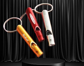Emergency Alloy Whistle Keychain: Loud Survival Whistle for Hiking