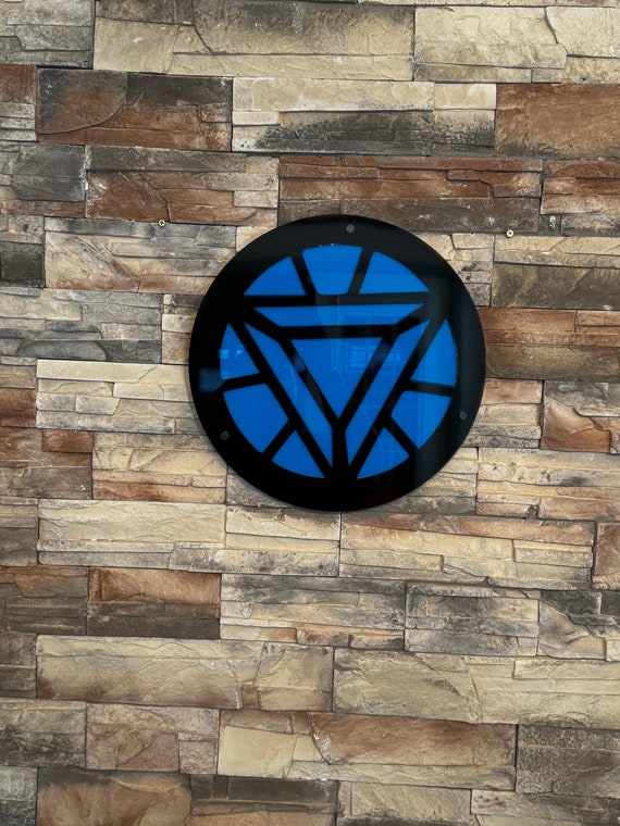 Superhero Arc Reactor Acrylic Sign: 3D Layered Wall Decor