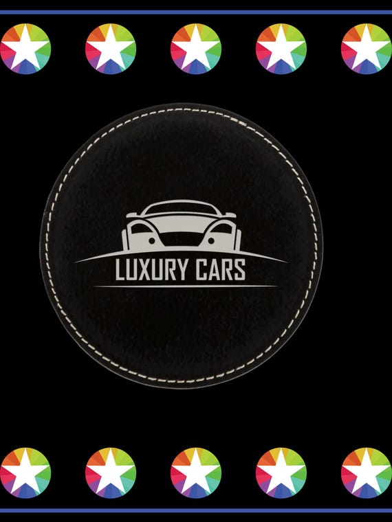 Engraved Leatherette Coasters: Personalized Camping, Hiking, and Boating Gift