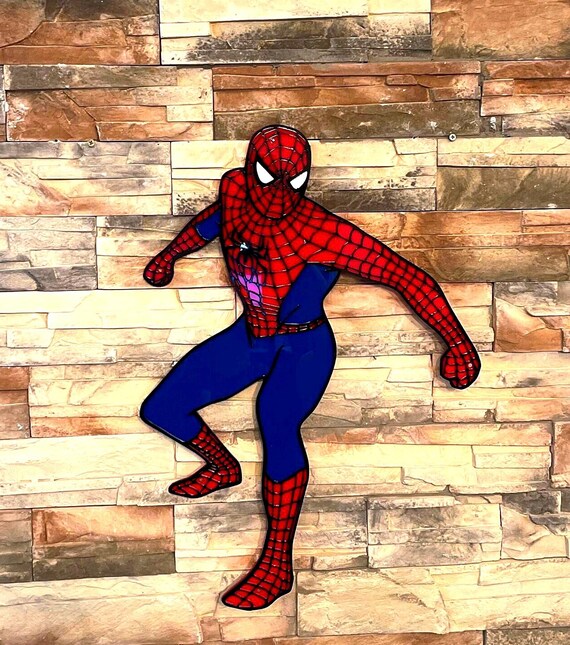 Super hero Kids wall 3D layered acrylic wall decoration.