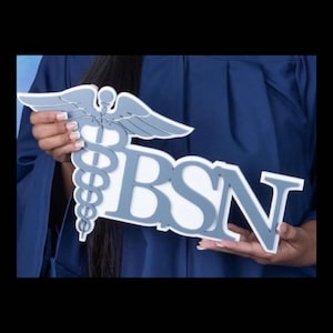 3D Layered BSN Wall Decor, Nursing Graduation Gift - Etsy