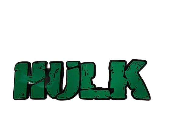 Hulk  Wall Decor: 3D Layered Green Acrylic Sign