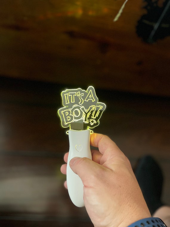 Color Changing LED Baby Shower Wand: Custom Party Decor