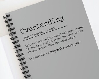 Overlanding Journal, libro todoterreno 4x4, montañas de viaje, cotización de Overlanding, cuaderno de Overlanding, Overlanding, Off road, camp, vanlife