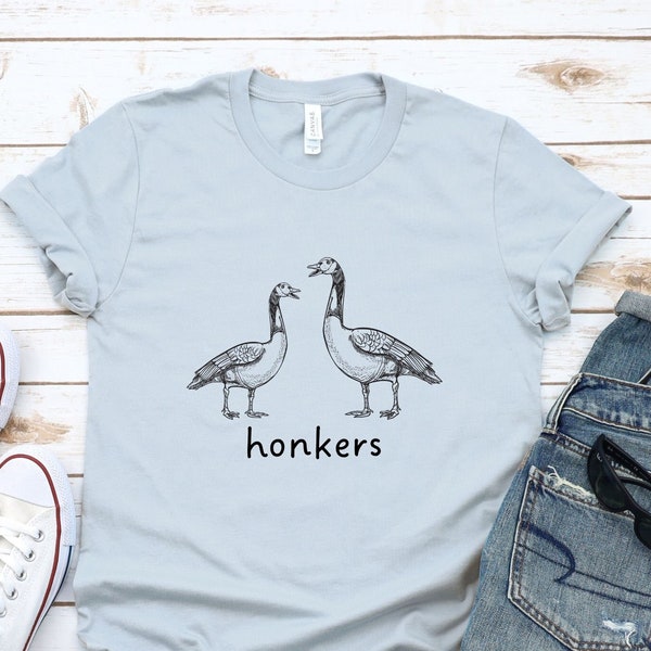 Canadian Geese Honkers t-shirt, birder,  gift for Bird Lover watcher, twitchers, ornithologist, zoologist, nature, fun funny silly humorous