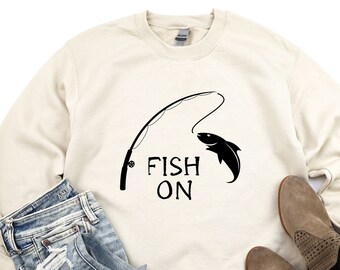 Wooten Lake Fish On Sweatshirt, Wooten Lake Sweatshirt