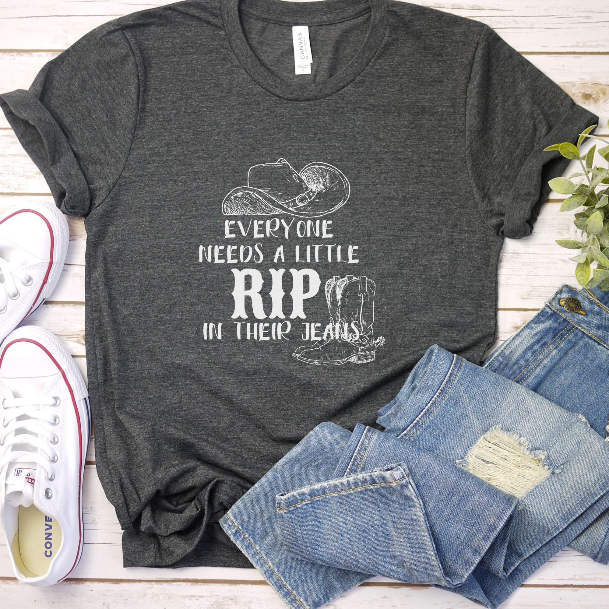 Everyone Needs a Little Rip in Their Jeans Train Station T-shirt 
