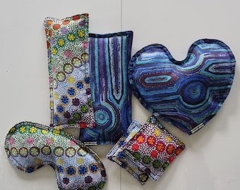 Indigenous Pattern Hot and Cold Heat Pack | Therapeutic Lupin Filled Bag | Strong Cotton | Triple Stitched