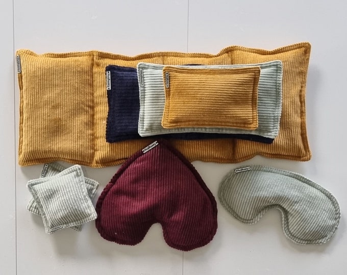 Corduroy Hot and Cold Heat Pack for Soothing Relief - Therapeutic for All Ages, Triple Stitched, Comfort for Aches and Pains, Rice Filled.