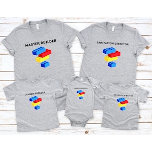 Master Builder - AFOL - Family Brick Shirts - Matching Brick T-Shirts