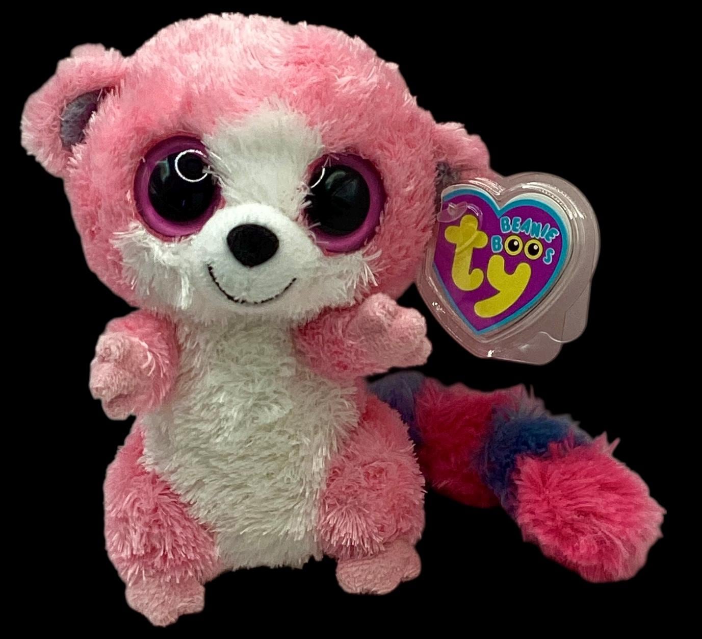 2009年製 Ty Beanie Boos「バブルガム」ピンクのブッシュベイビー Bubblegum the Lemur AUK Exclusive TY Beanie Boo - Etsy Israel