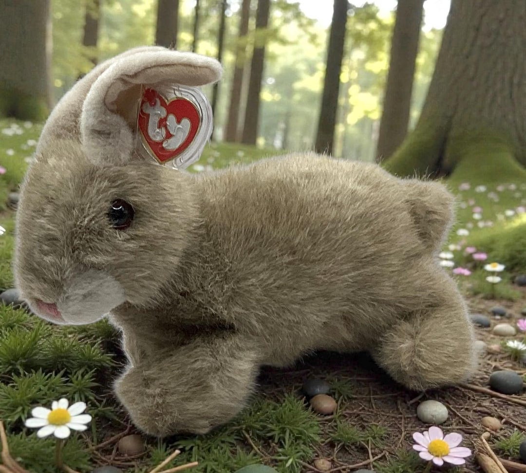 Buttons the Realistic Looking Rabbit TY Beanie Baby - Etsy