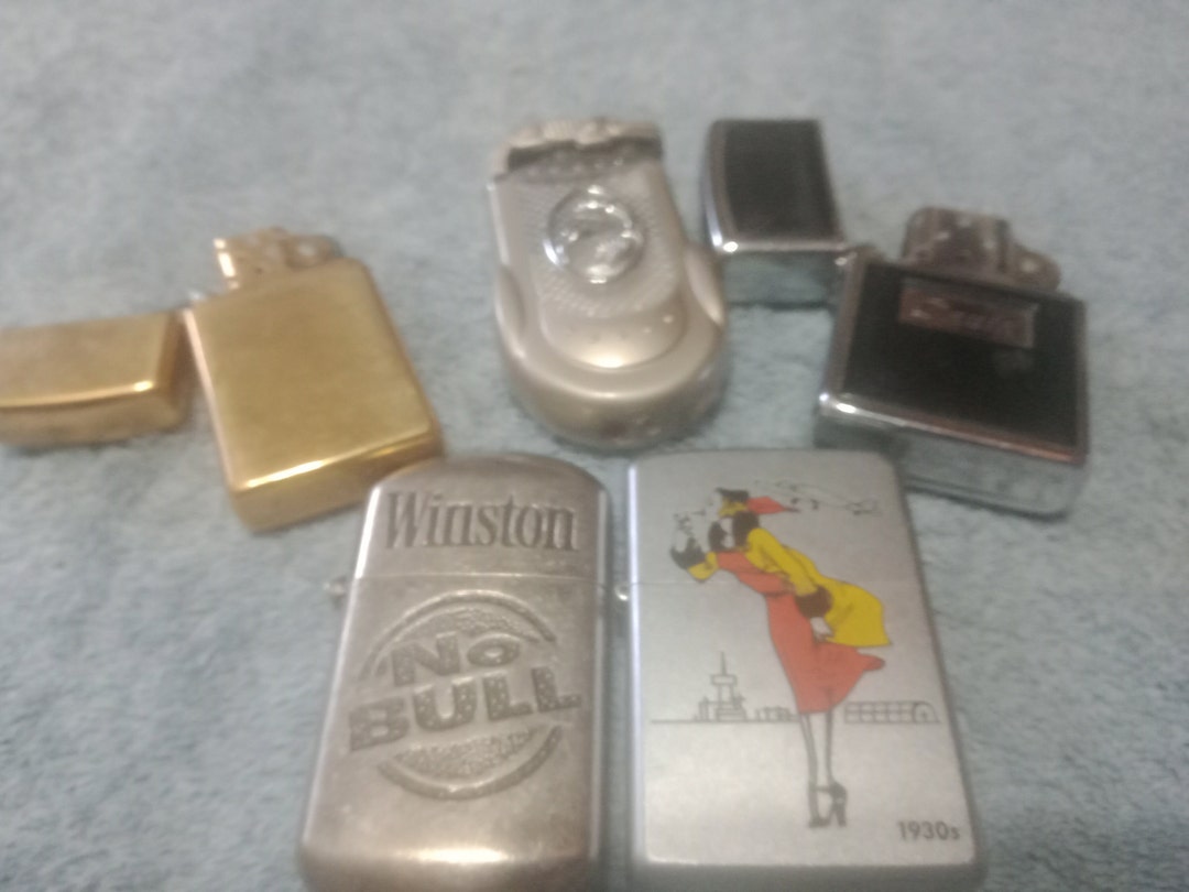 Vintage 1930 Windy Girl Lighter and Four Other Zippos Etsy