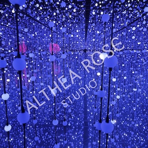 Ethereal Light Installation Photography | Futuristic Abstract Digital Art for Instant Download
