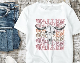 Morgan Wallen Bull PNG Pobieranie Cyfrowe | Wallen Bull Skull | Country Western Design | Sublimacja Design | Morgan Wallen Last Night