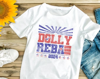 Dolly Reba 2024 PNG Pobieranie cyfrowe | Humor wyborczy | Zabawny projekt wyborcy | Projekt sublimacji | Dolly Partin | Reba McEntire