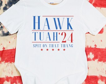 Hawk Tuah 2024 PNG | Natychmiastowe pobieranie cyfrowe | Wirusowy humor memów | Zabawne logo polityczne | Hawk Tuah 24 | Sublimacja Cricut DTF | 300 DPI