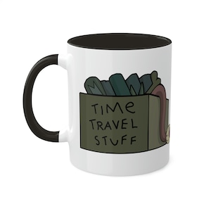 Rick and Morty Time Travel Stuff Mugs, Cartoon Network Animated Art Coffee Cup