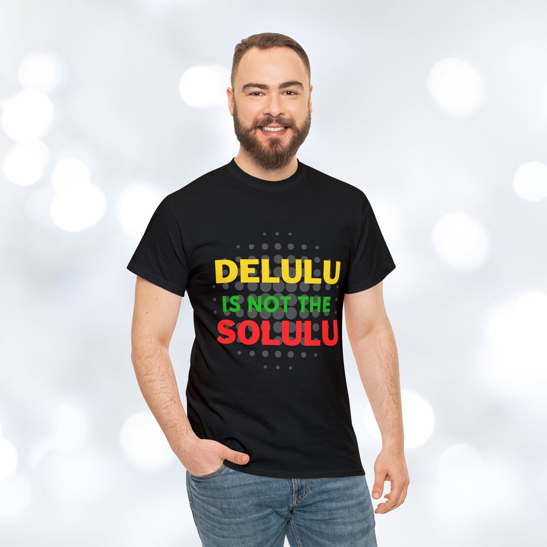 ゆ*き様 MURRAL ミューラル25SS Dipsacus shirt (Bl Delulu is Not the Solulu T-shirt, Delusion is Not the Solution