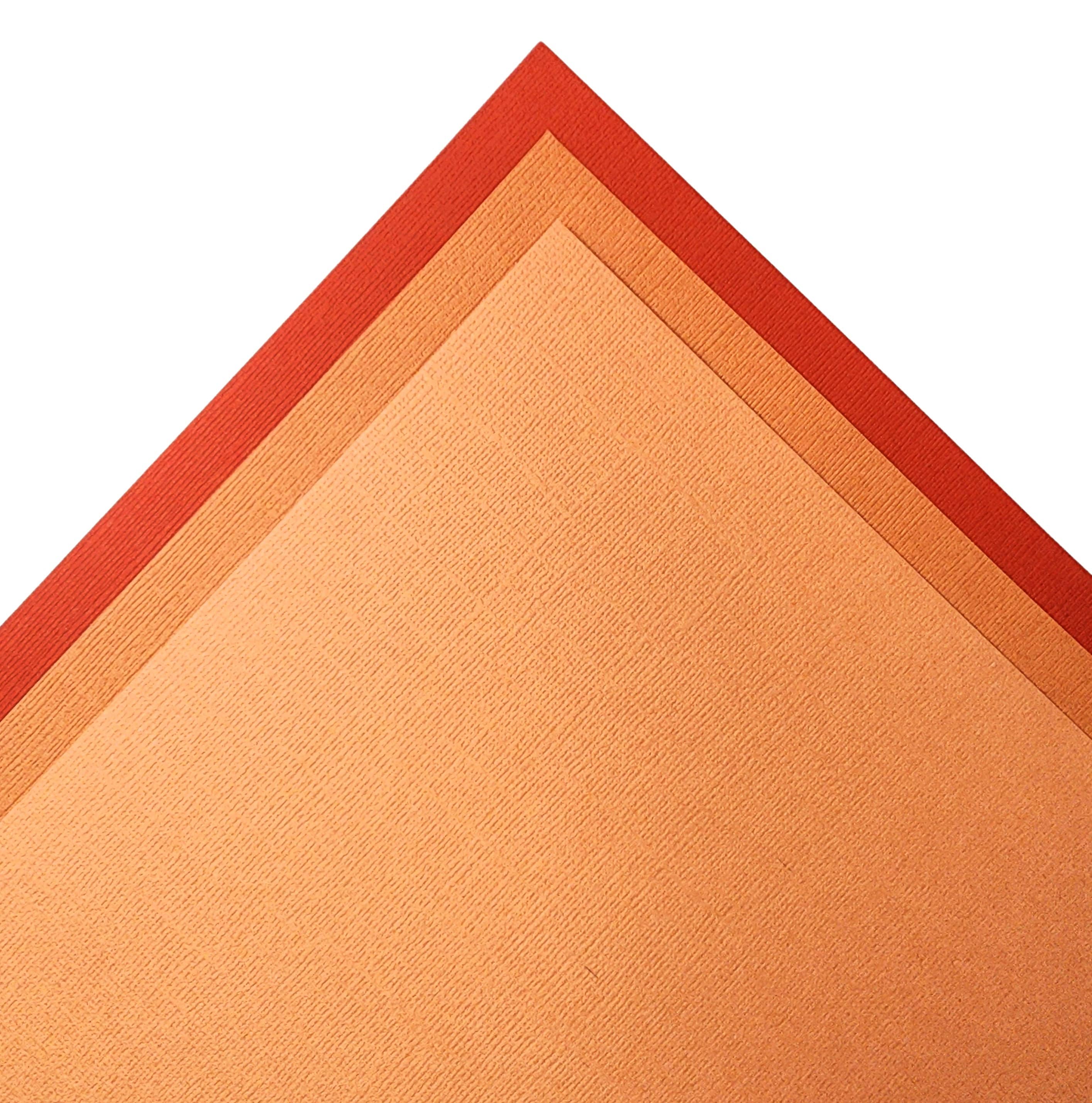 Foil Cardstock Textured Red 12 x 12 Sheets Bulk Pack of 25